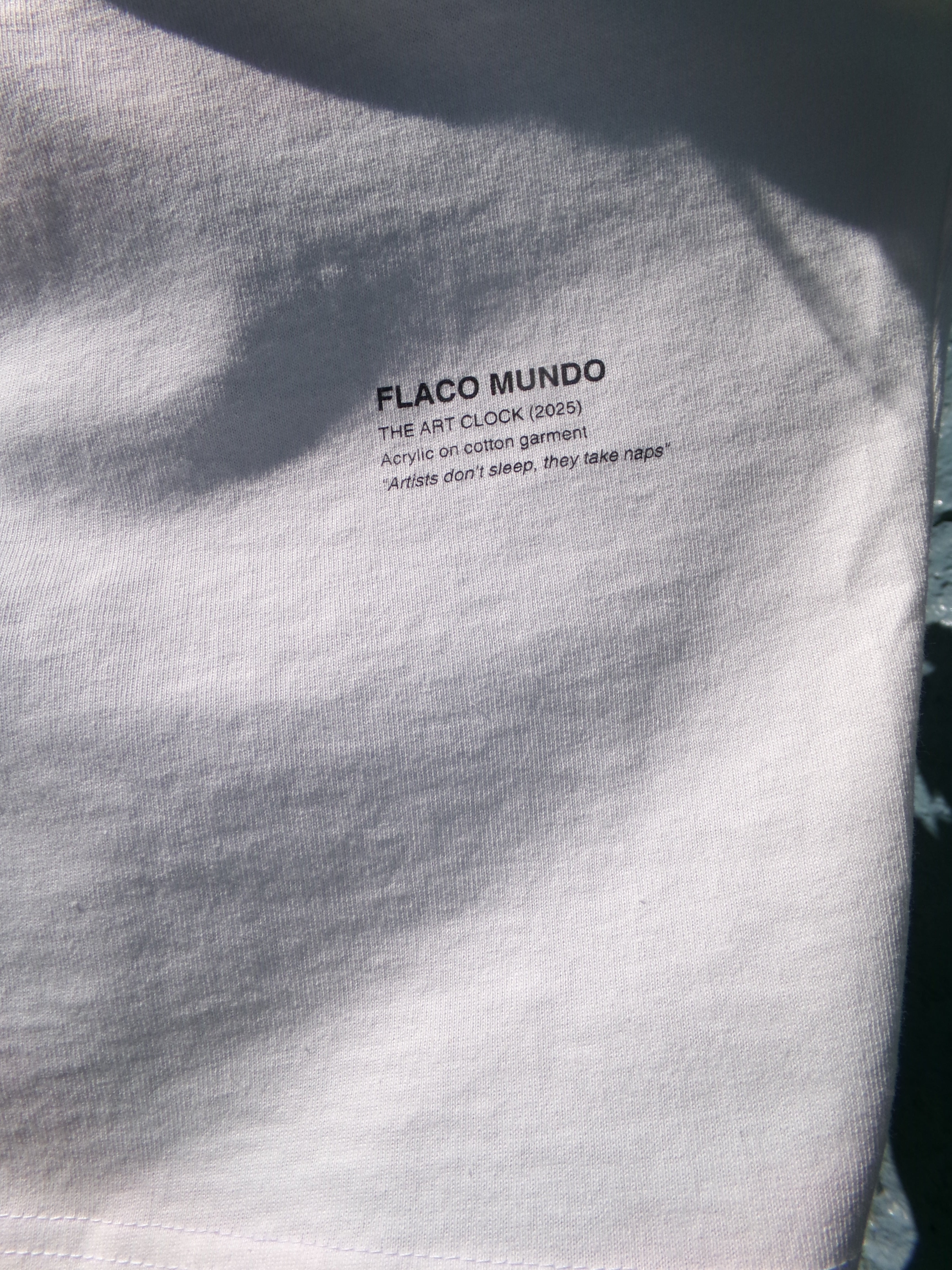 THE ART CLOCK - WHITE T-SHIRT