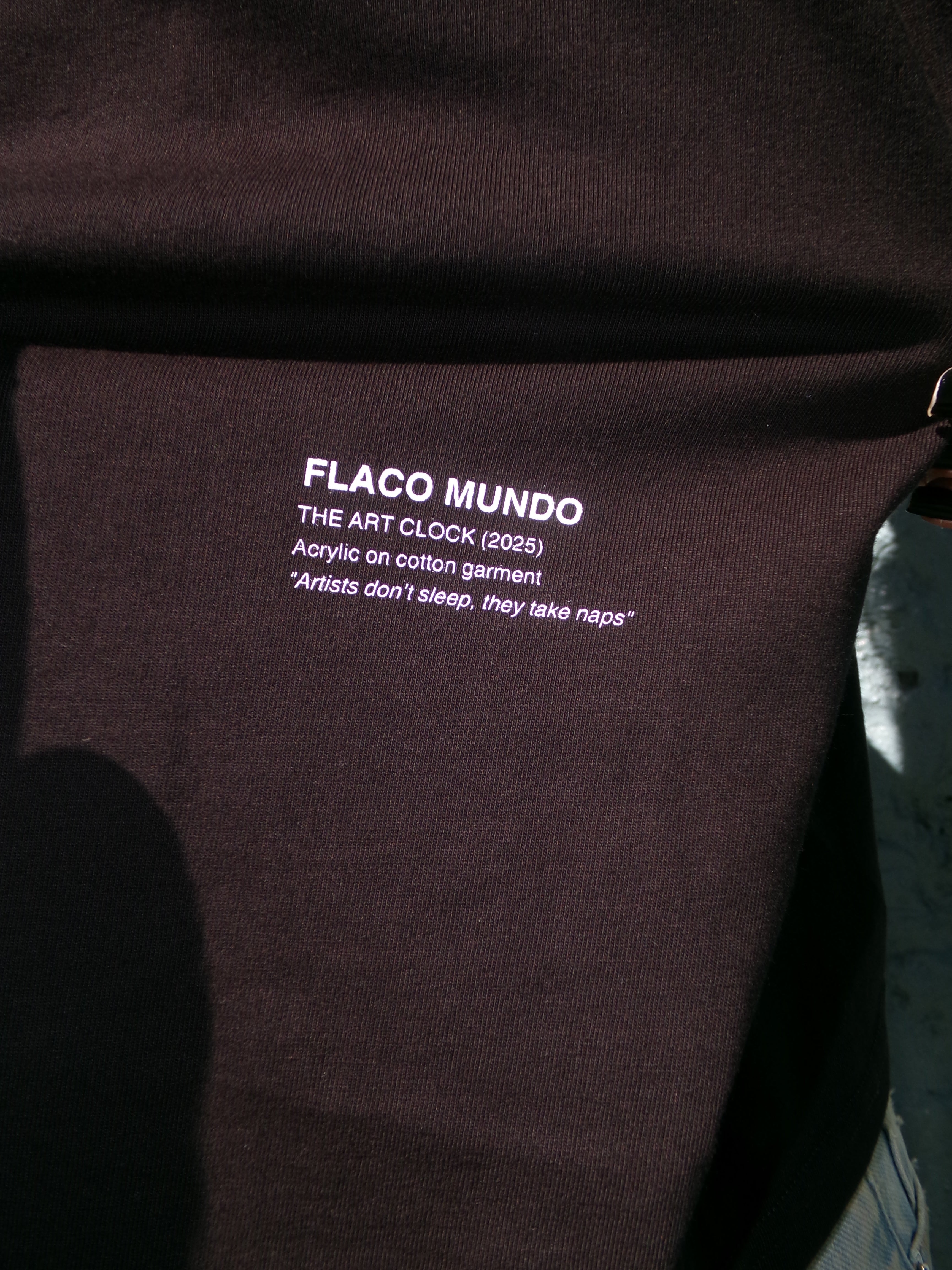 THE ART CLOCK - BLACK T-SHIRT